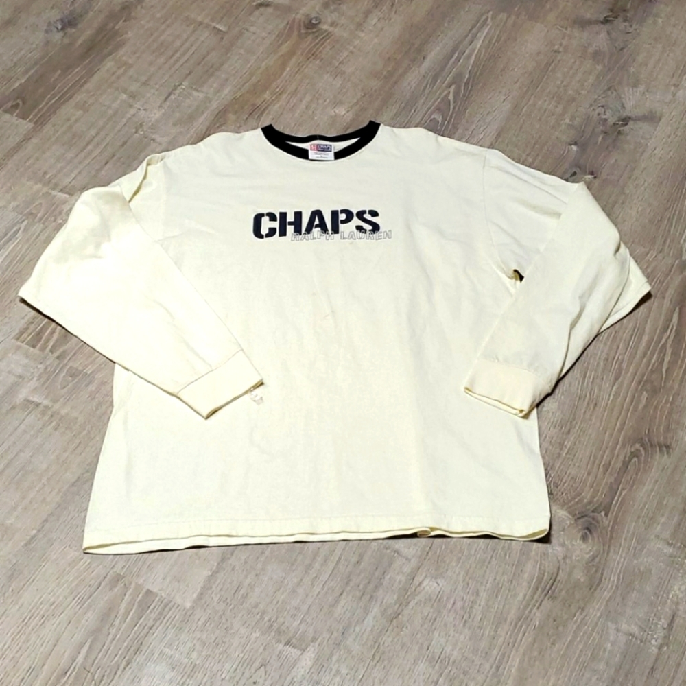 Vinny Chaps Ralph Lauren cotton long sleeve shirt men size L